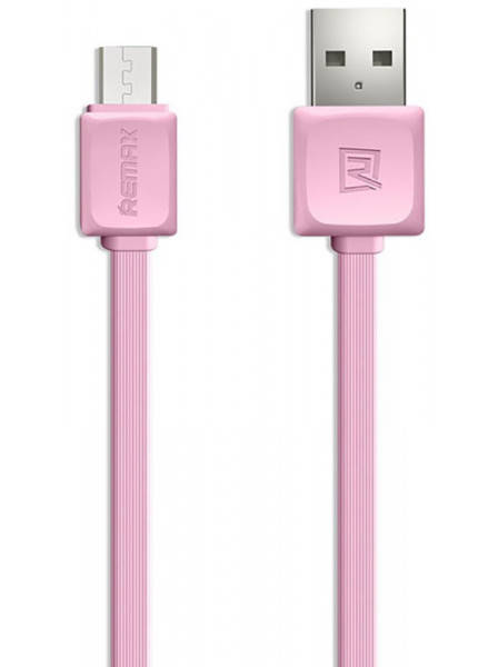 

Кабель microUSB Fast Data 1м pink Remax 310904, Розовый