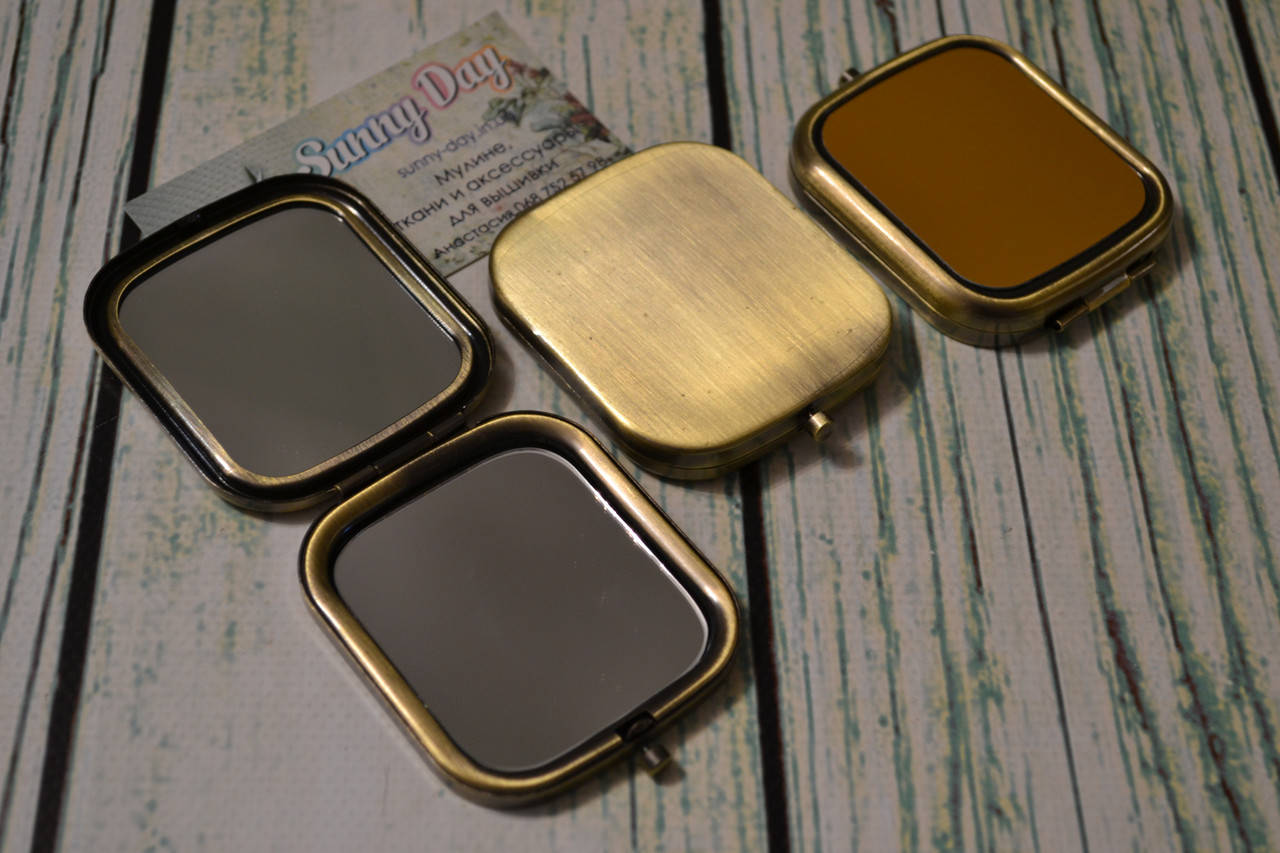 

Заготовка для оформления вышивки "Зеркало", бронза/матовое