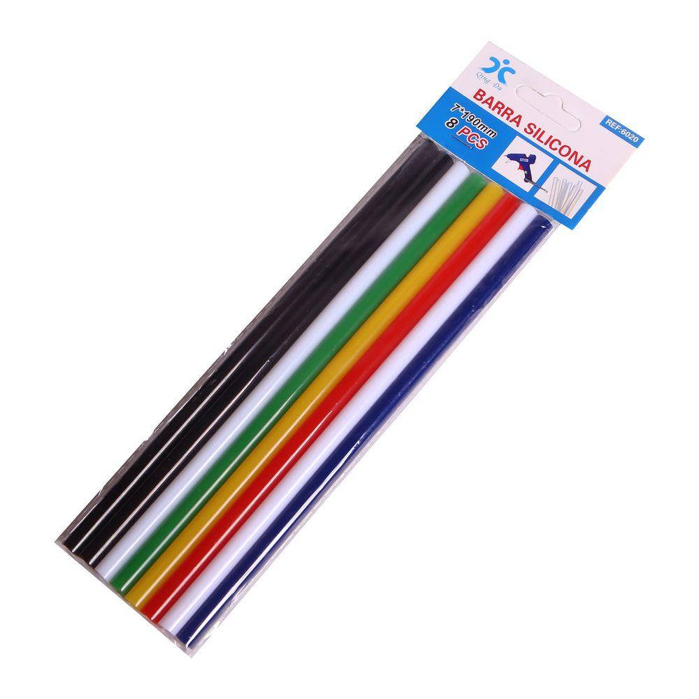 

Стрижні для клейового пістолету 7мм 19см 8шт кольорові