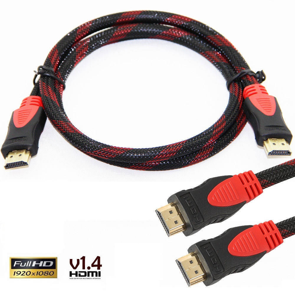 

Кабель 1.5м(1.3м) HDMI - HDMI 1.4 v усиленный в обмотке