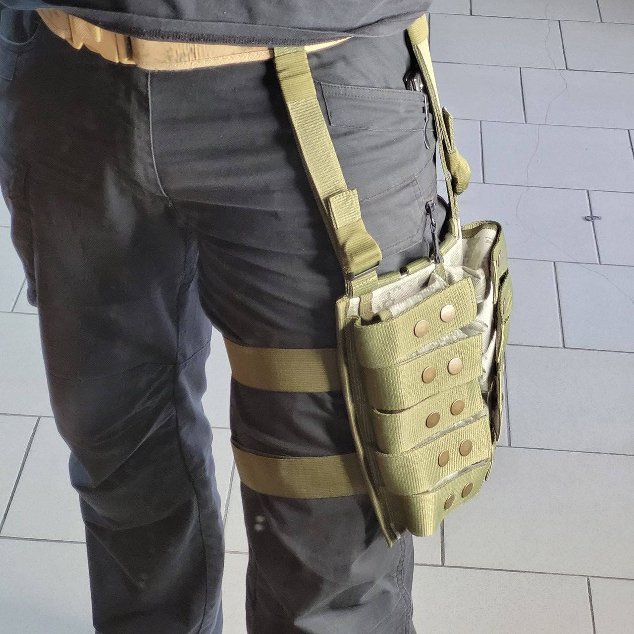 

Подсумок на пояс/молли, для 10 гранат ВОГ25/25П-"Каракурт2", двухрядный, пиксель.