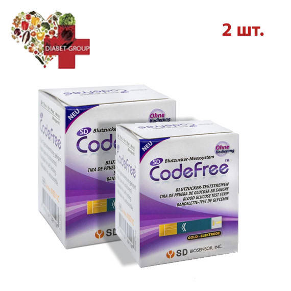 

Тест-полоски SD CodeFree 2 упаковки