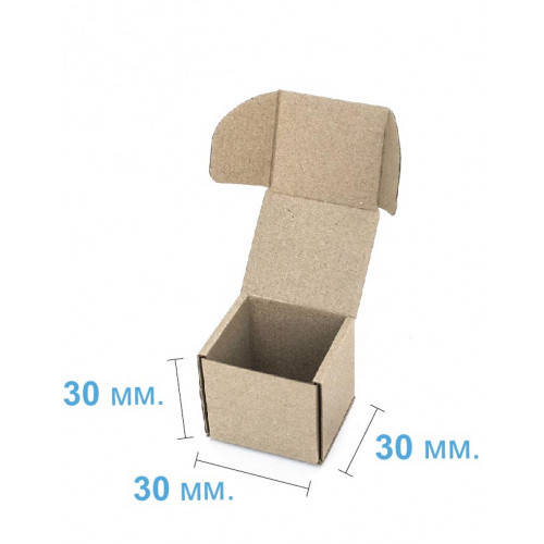

Коробочка картонная самосборная (30 х 30 х 30), бурая