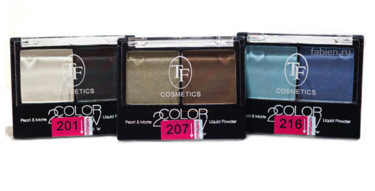 

TF тени "Color Show" двухцветные