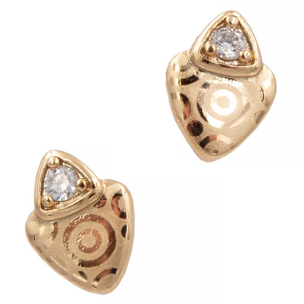 

Серьги-гвоздики 1 см лимонная позолота (Медицинское золото)