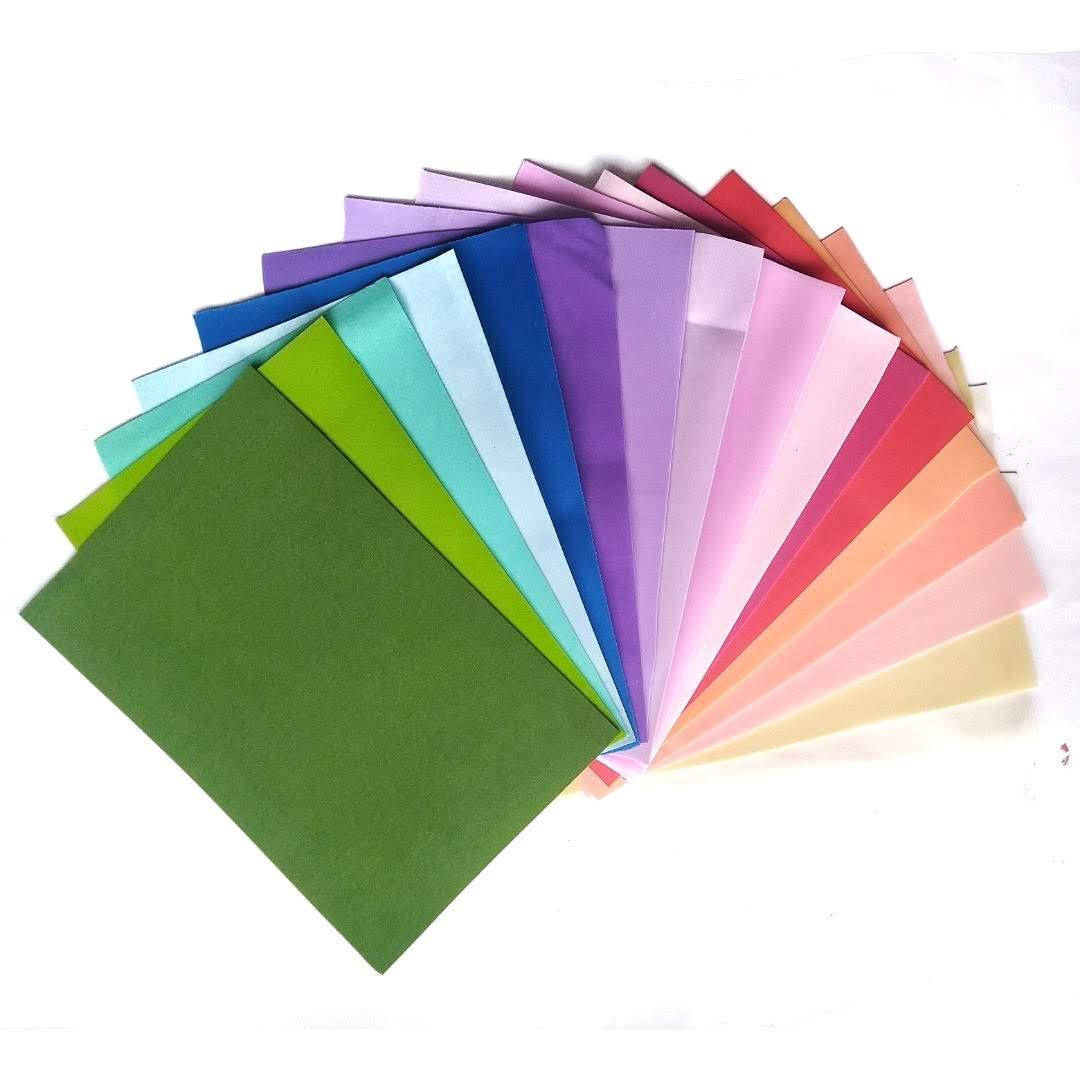 

Фоамиран Зефирный Набор 25 шт, 1мм, 20×30см А4. с мелким браком