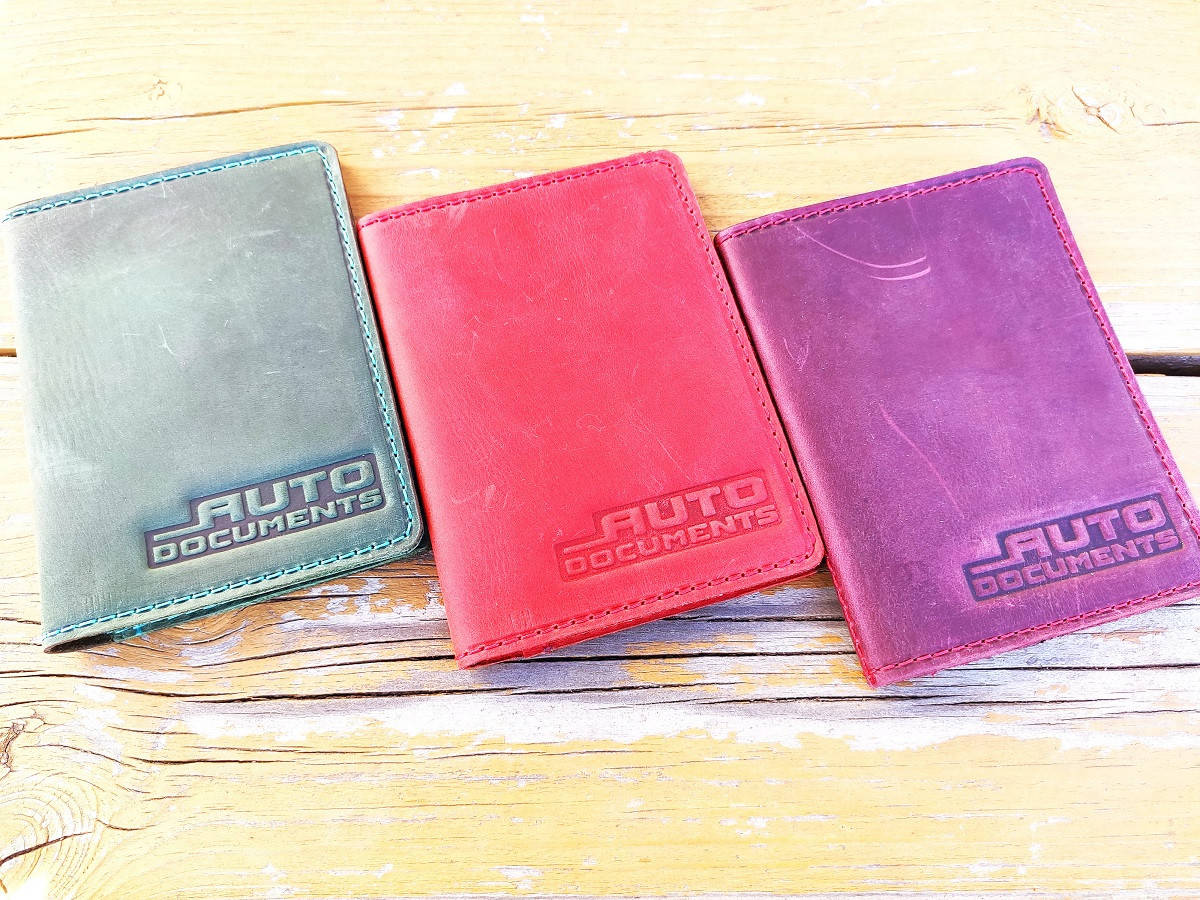 

Портмоне для автодокументов из натуральной кожи (правник, бумажник)