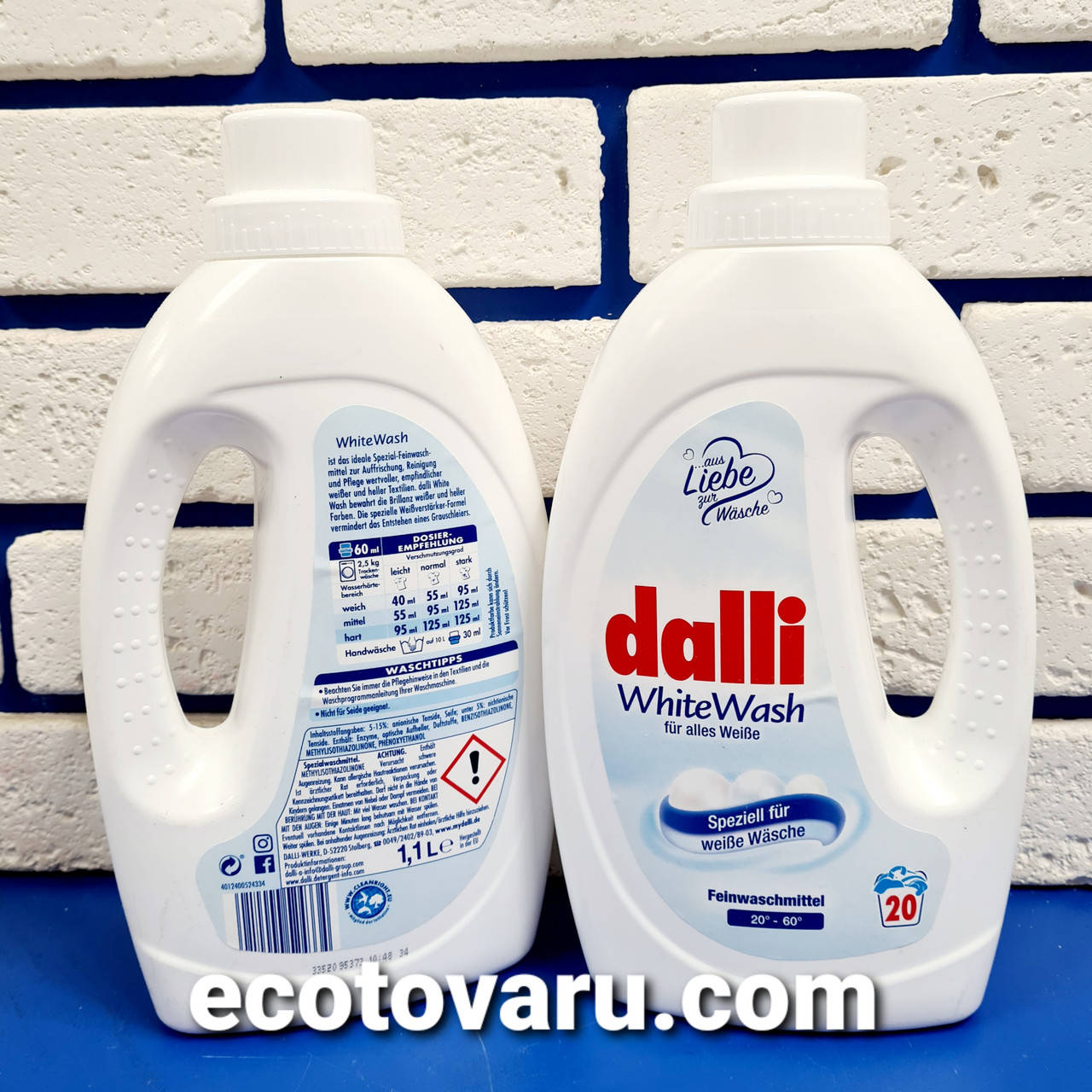 

Гель для стирки Dalli White Wash для белого белья 1.1 л