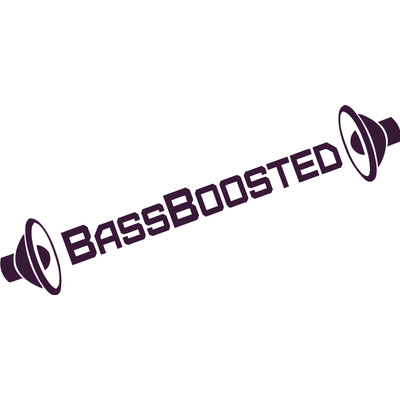 

Виниловая наклейка - BassBoosted (от 20х4 см), Белый