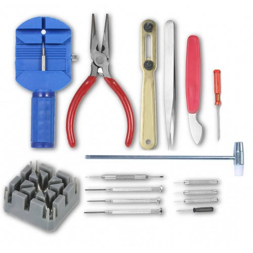 

Набор часовщика, инструменты для ремонта часов, 16шт в чехле, 105685