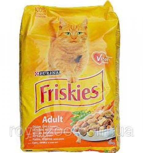 

Корм для котов Friskies adult 10 кг , с курицей и овощами от Purina