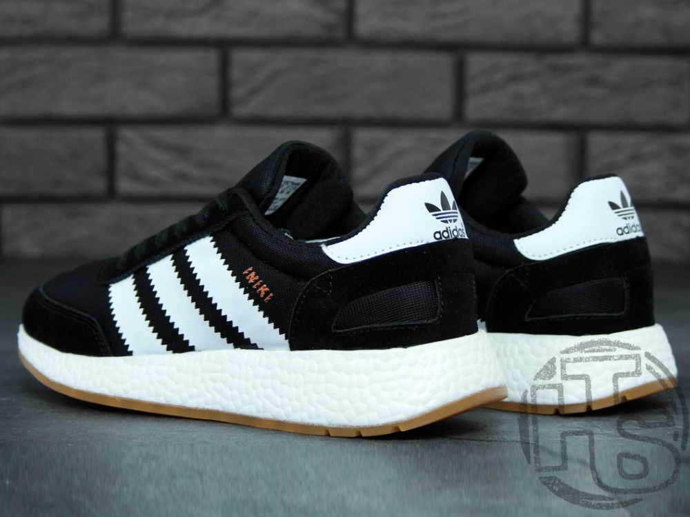 

Мужские кроссовки Adidas Iniki Runner Black White Gum BY9727, Черно-белый