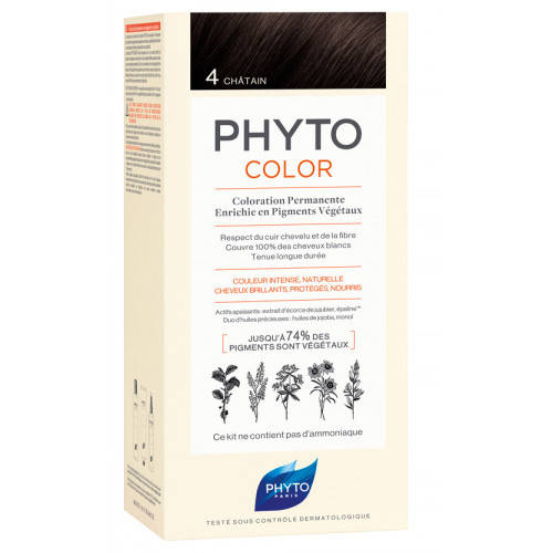 

Крем-краска без аммиака Фито Фитоколор Phyto Phytocolor Colorations Тон 4 Шатен