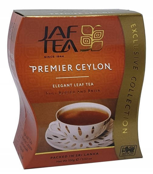 

Чай черный цейлонский Jaf Tea Premier Ceylon Джаф Цейлон Премьер 100 г
