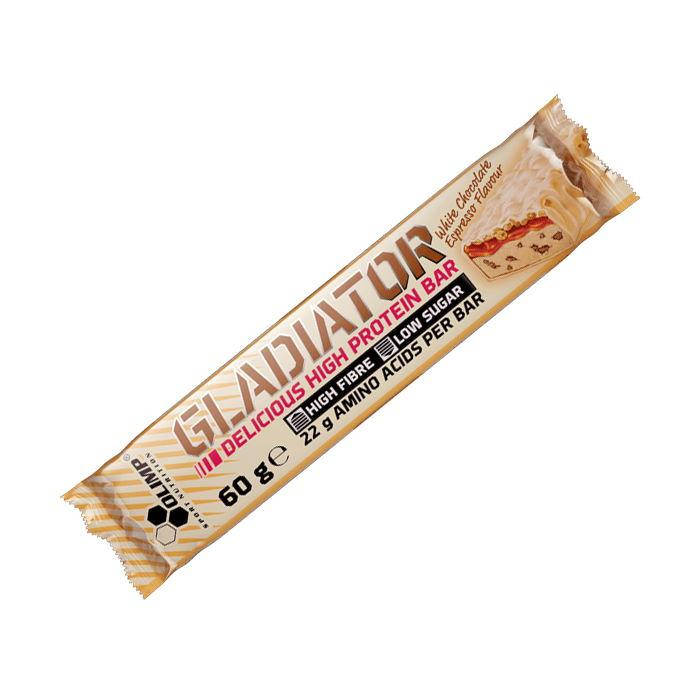 

Батончик Olimp Gladiator, 60 грамм Белый шоколад-кофе