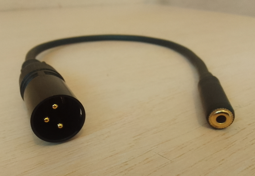

Кабель переходник XLR (папа) на Mini Jack 3.5 мм. (мама) стерео балансный качество