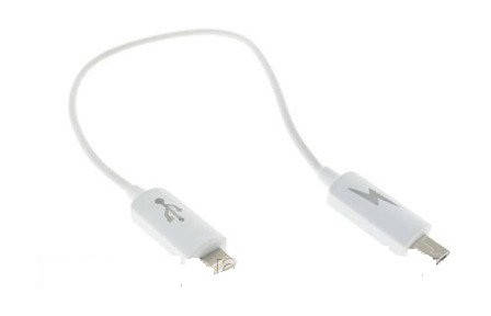 

Шнур шт.miсro USB -шт.miсro USB, 0,25м, белый