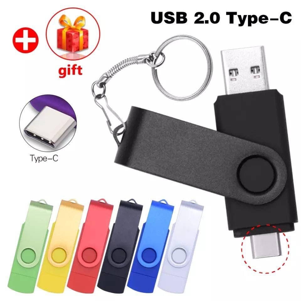 

USB флешка 64 GB 2.0 . Двухстороння в компьютер и телефон. USB + TYPE-C