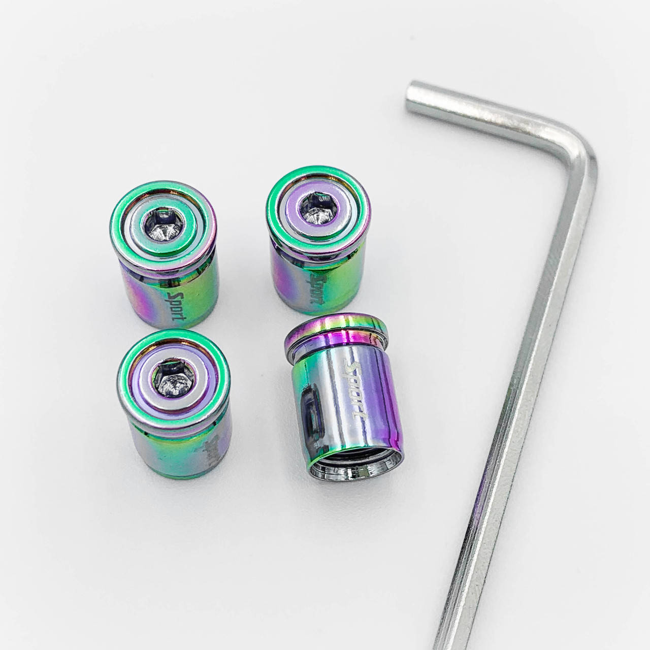 

Защитные колпачки на ниппеля Sport 4 шт с ключом Хамелеон Антивандальные