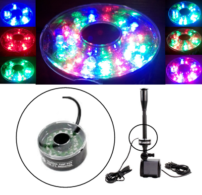 

Светодиодный RGB светильник для фонтанов, бассейнов, аквариумов 30led 3м