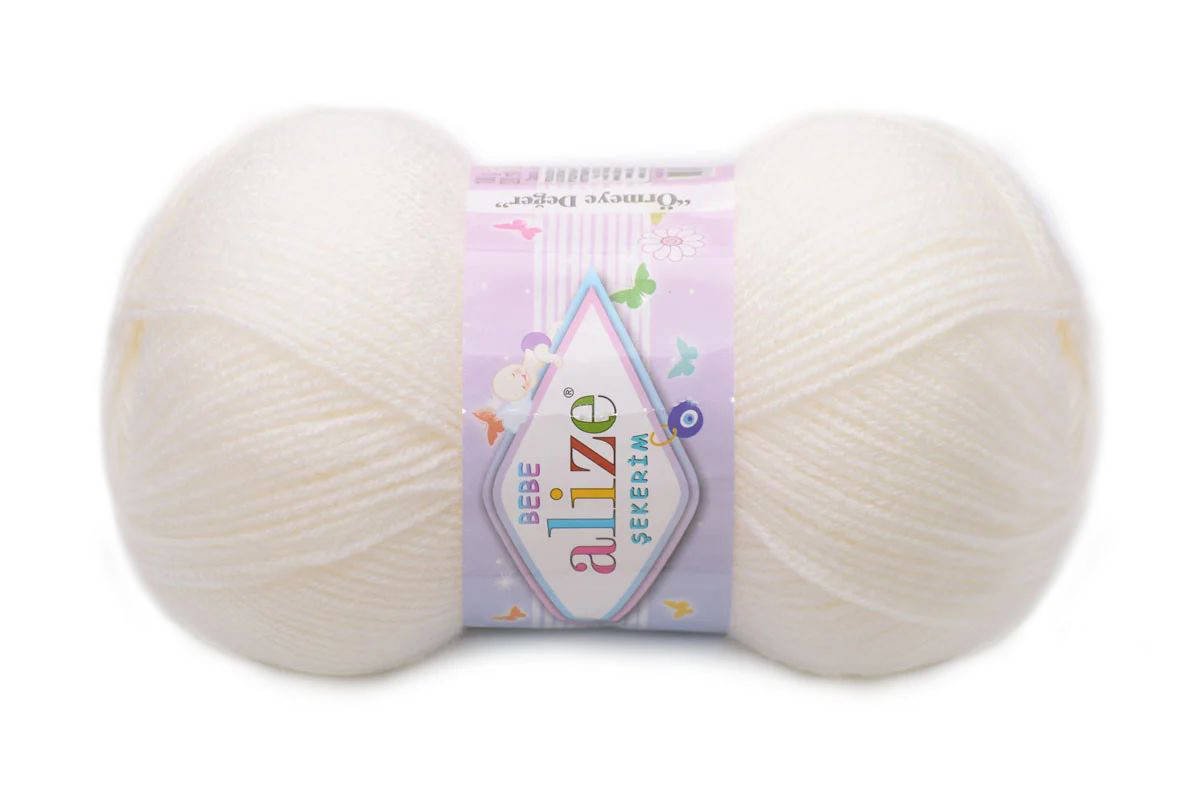 

Alize Sekerim bebe, жемчужный №450, Молочный