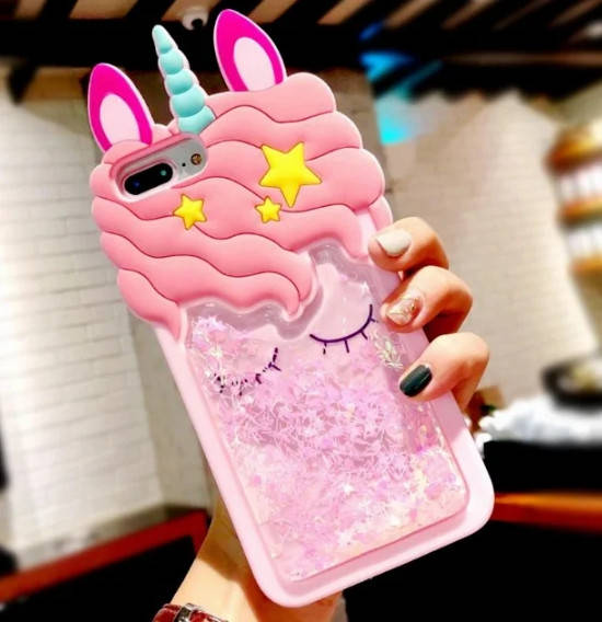 

3D чехол жидкие блестки Единорог для Samsung Galaxy A50/A50s/A30s, Разные цвета