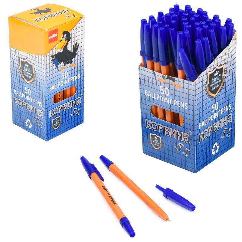 

Ручка CORVINA, шариковая, синяя, 50 шт. (цена за упаковку)
