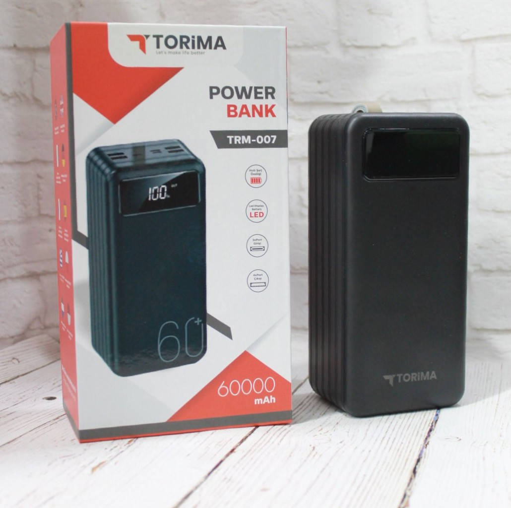 

Портативное зарядное устройство Павербанк Power bank Torima TRM-007 60000 mAh