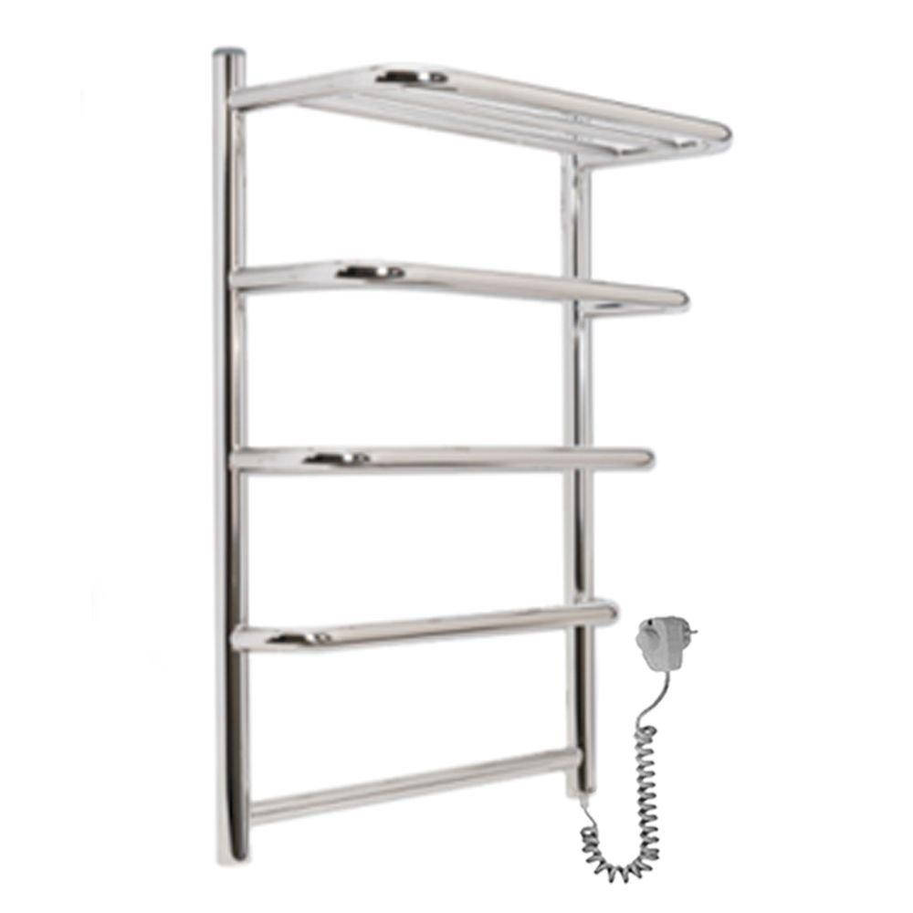 

Полотенцесушитель UNIO KSp ER 700-500-5 Каскад Скоба с полкой электро