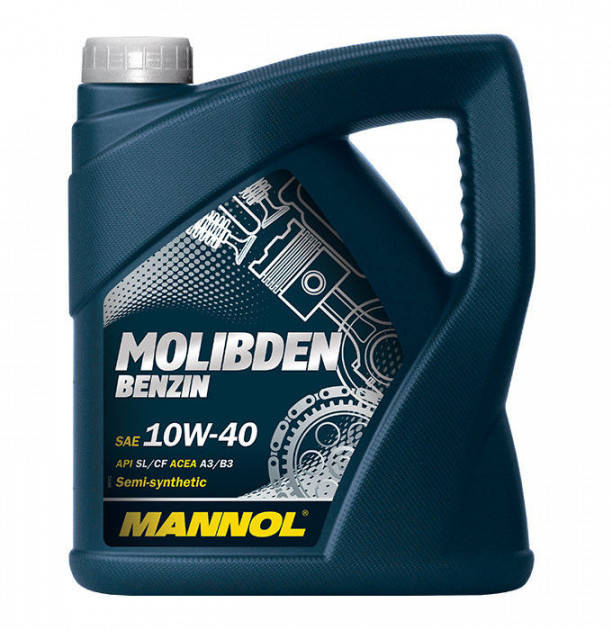 

Моторное масло Mannol Molibden Benzin SAE 10W/40 A3/B3 (4л)