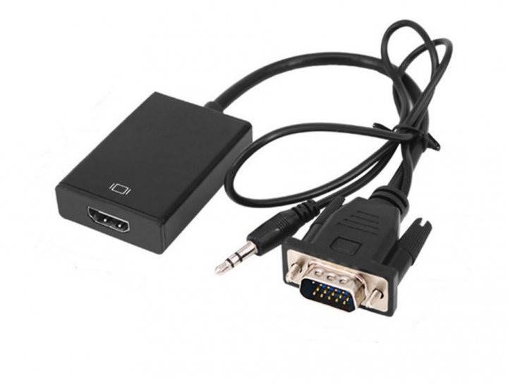 

Видео конвертер VGA в HDMI+ аудио (шт.VGA- гн.HDMI+ шт.3.5 стерео)