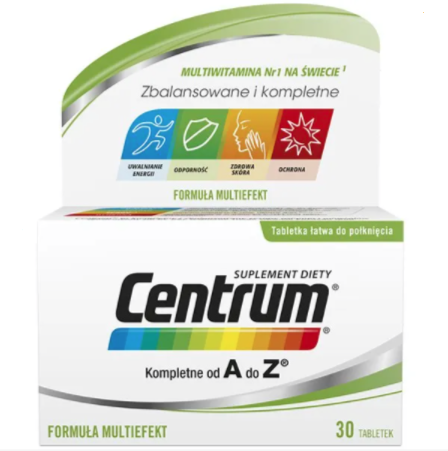 

Centrum A - Z Центрум А - Ц Комплекс Витаминов и Минералов 30 таблеток