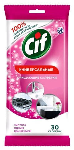 

Cif влажные салфетки для очистки универсальные 30шт