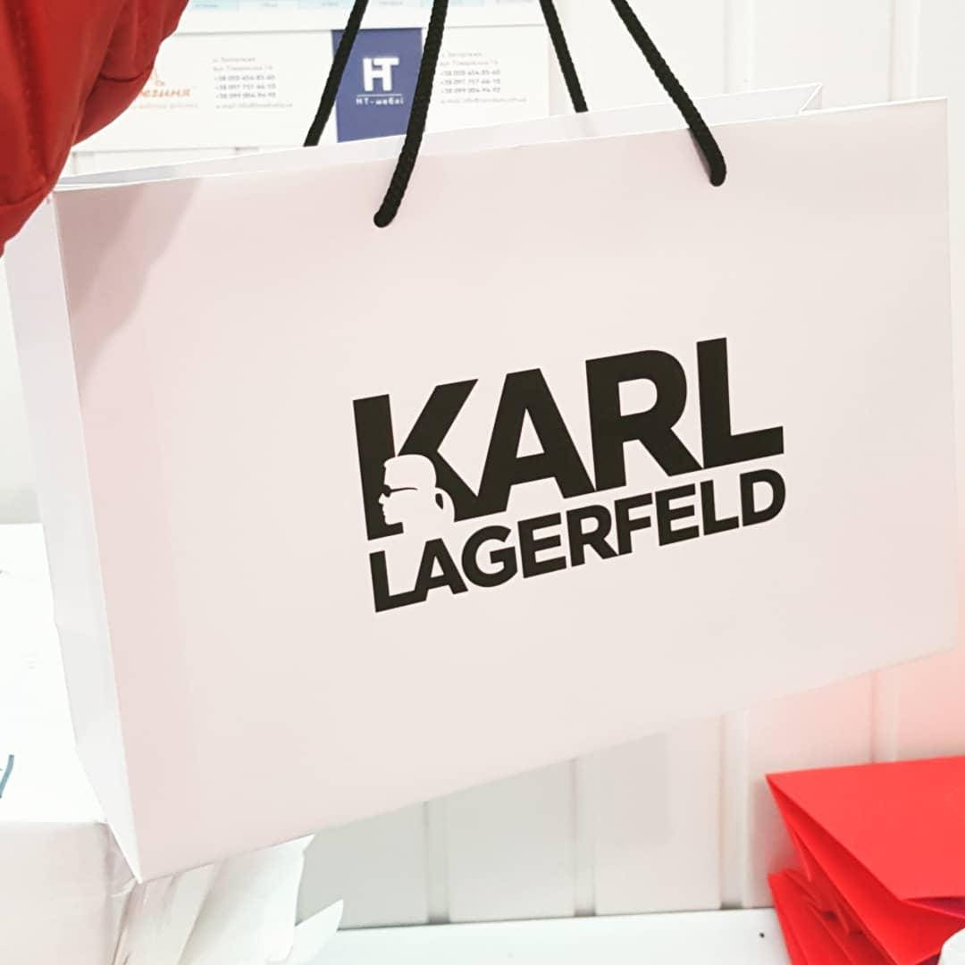 

Бумажный пакет Karl Lagerfeld Карл Лагерфелд, Черный