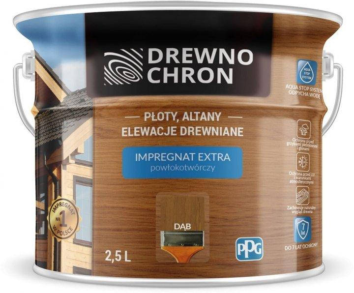 

Плёнкообразующая пропитка Drewnochron Impregnat Extra Дуб 2.5 л