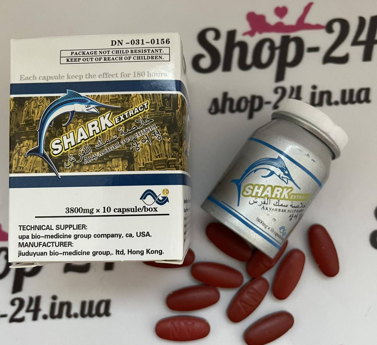 

Препарат Акулий экстракт для потенции Shark extract (10 таблеток)