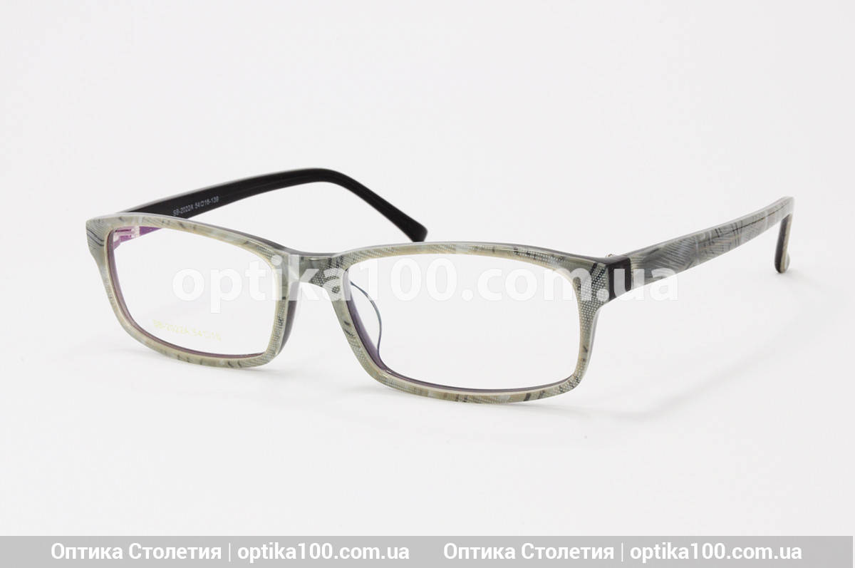 

Оправа из ацетата целлюлозы. Прямоугольная серая, Серый