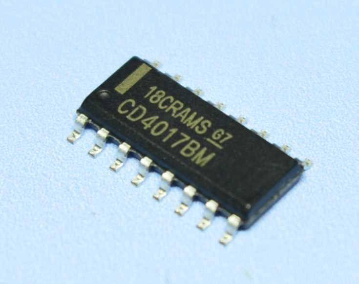 

Микросхема 4017 /CD4017(smd) so16 AMS