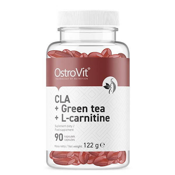 

Жиросжигатель CLA + Green Tea + L-Carnitine OstroVit (90 капсул)