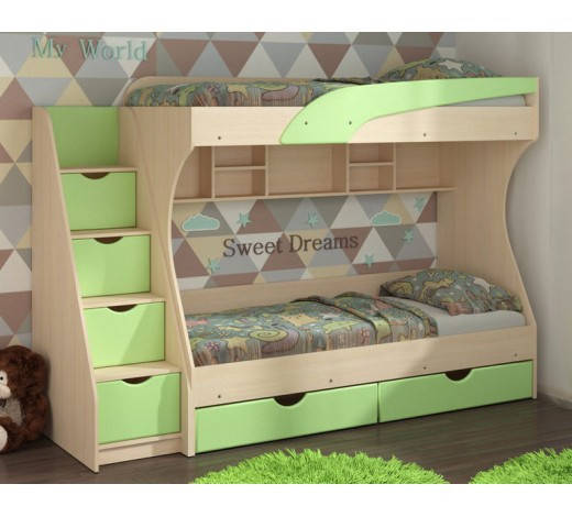 

Двухъярусная кровать Кадет МДФ