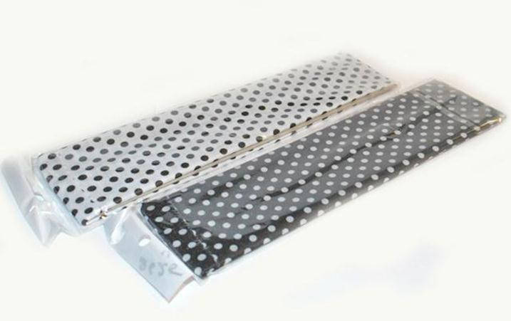 

Повязки стрейчевые чёрно-белые в горох 5 см, Белый