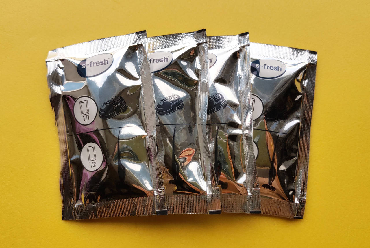 

Ароматизирующие гранулы s-fresh в мешок для пілесосов любых марок. Комплект 4 пакетика