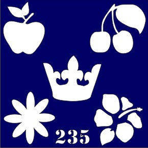 

Трафареты для био-тату 6х6 (№ 235)