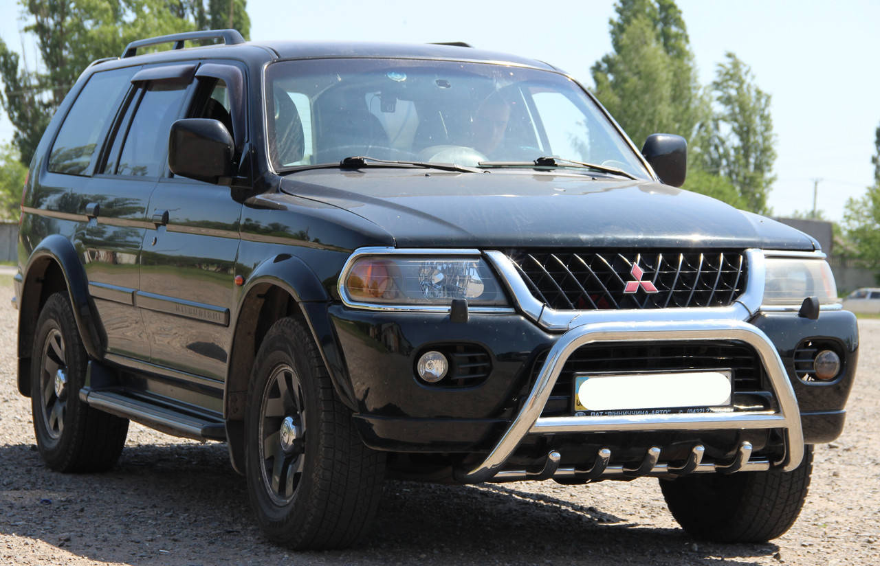 

Кенгурятник для Mitsubishi Pajero Sport 1996-2008 Защита заднего бампера/дуги/пороги