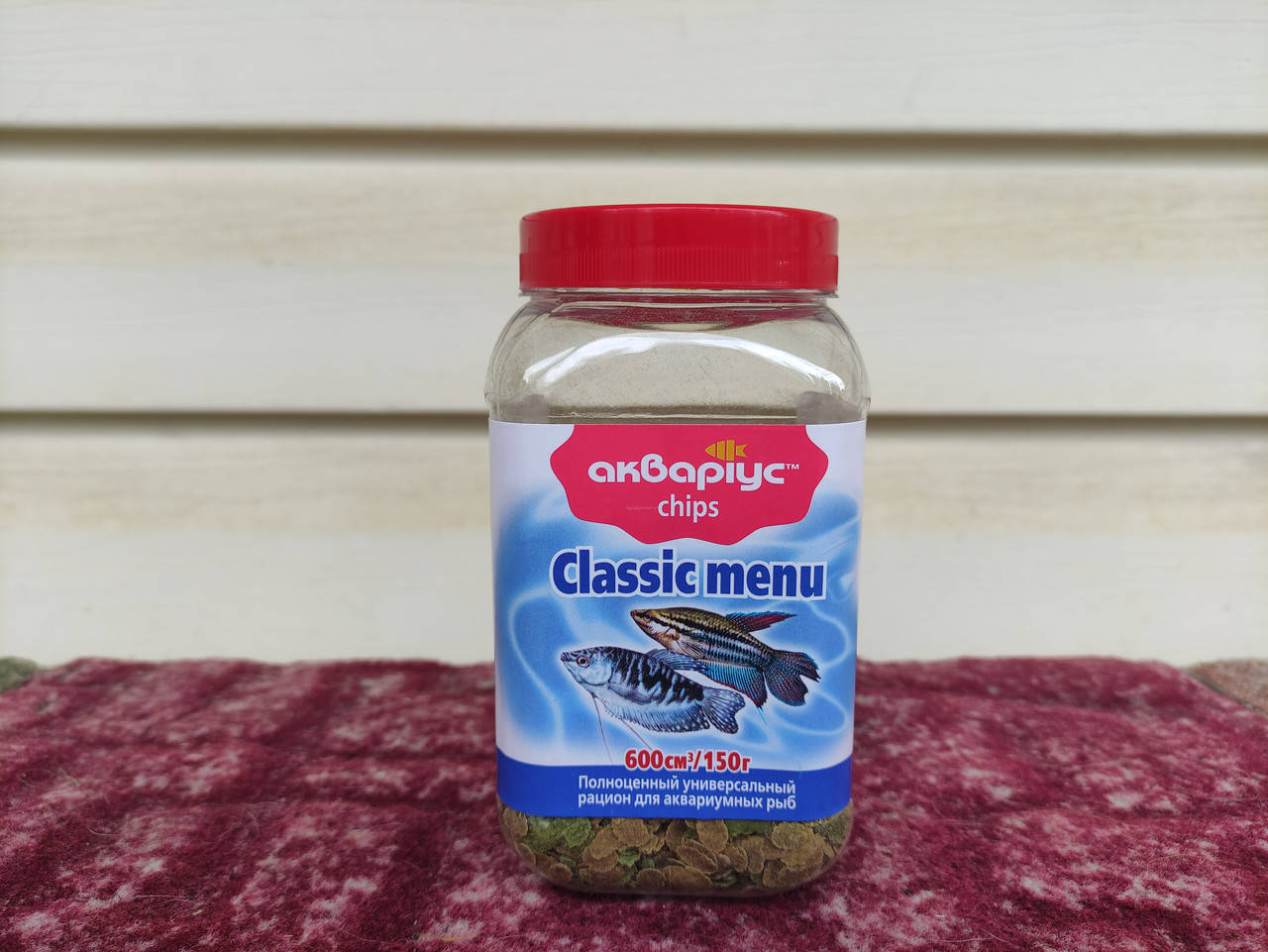 

Аквариус, Classic Menu, Chips 150 г, корм в чипсах для декоративных рыб