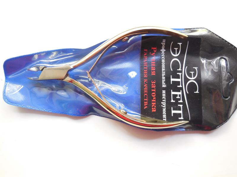 

Кусачки для ногтей и кутикулы ЭСТЕТ золото №1