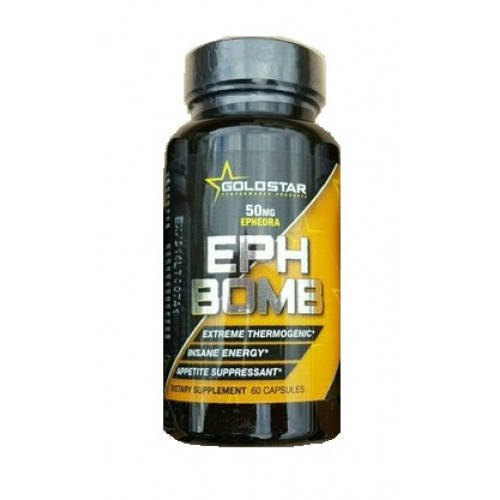 

EPH Bomb DMAA GoldStar, 60 капсул (старая версия, с эфедрой в составе)