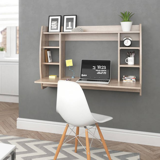 

Cтол компьютерный наcтенный, навесной стол для ноутбука G0043 Дуб Сонома