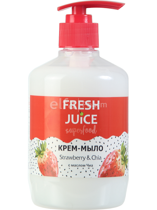 

Рідке крем-мило Superfood Strawberry & Chia 460 мл Fresh Juice