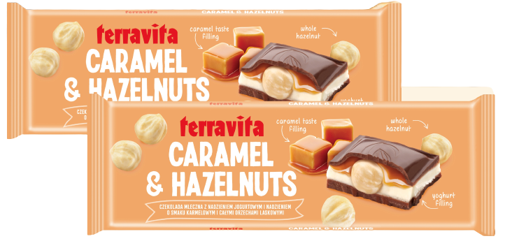 

Шоколад нежный тающий во рту с хрустящими грубо измельченными орехами 235г ТМ Terravita Польша